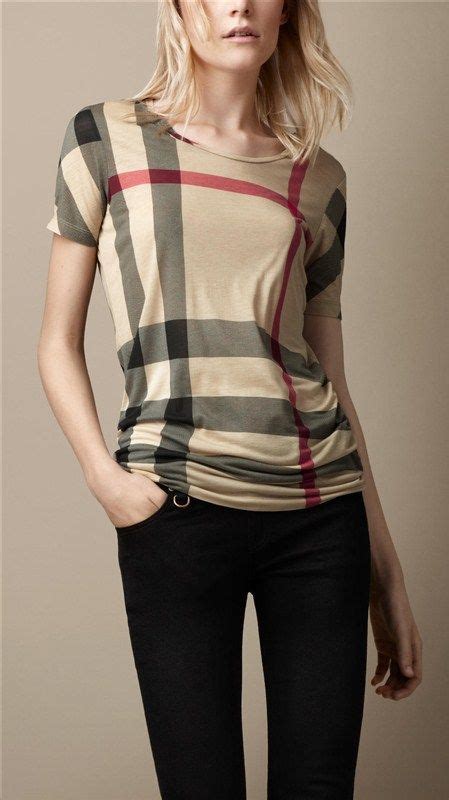 burberry t shirt for women|Burberry plaid women's shirt.